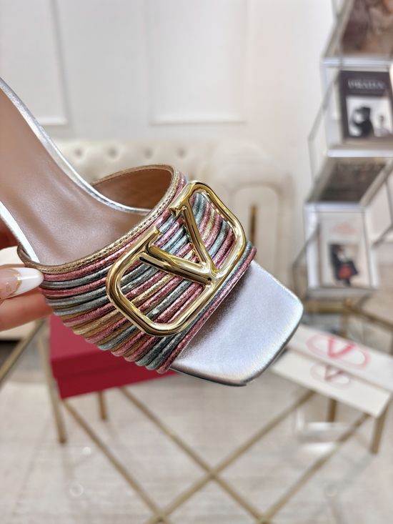Valentino Soft Lined Special Upper Material Comfortable High Heels