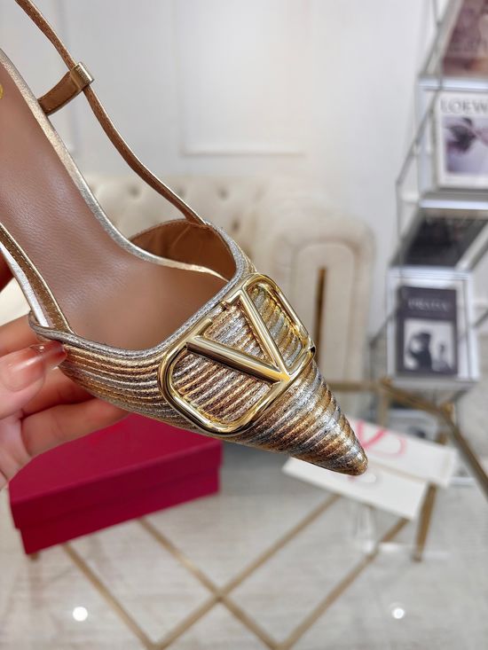 Valentino Premium Crafted Rhinestone Buckle Comfy Formal Shoes