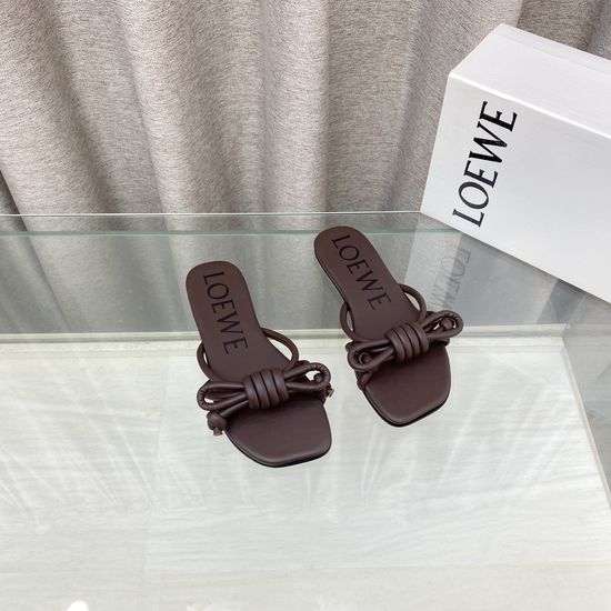 Loewe Air-conditioned Slip-on Loafers with Head Layer Soft Leather