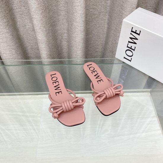 Loewe Air-conditioned Slip-on Loafers with Head Layer Soft Leather