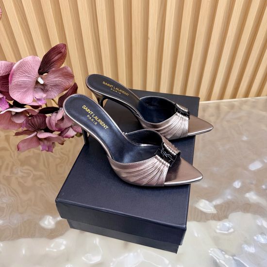 Yves Saint Laurent Classic High-Heeled Sandals with Custom Hardware