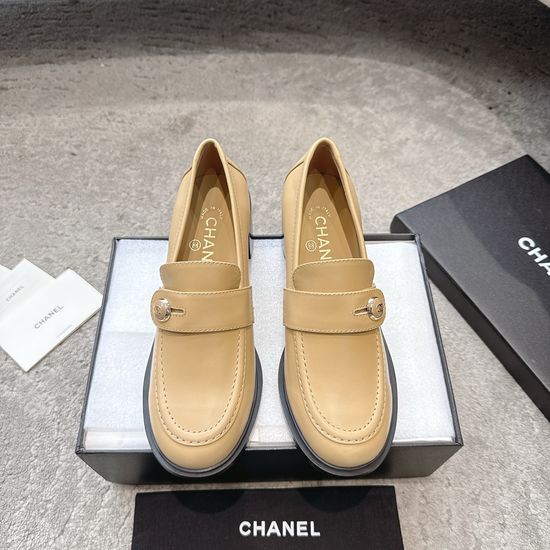 Chanel Patent Leather Rhinestone Buckle Loafers Premium Quality