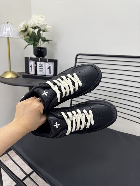 SMFK Genuine Leather Breathable Casual Walking Sneakers