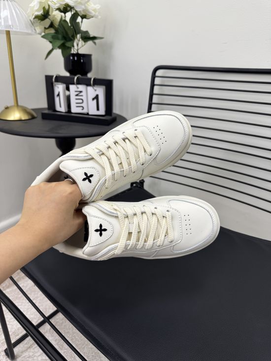 SMFK Genuine Leather Breathable Casual Walking Sneakers