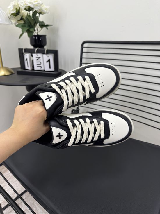 SMFK Genuine Leather Breathable Casual Walking Sneakers