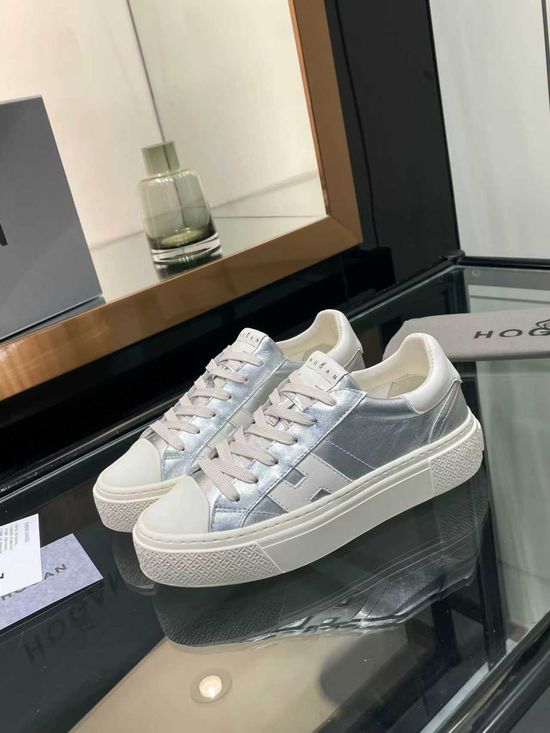 Hogan Vintage Suede Thick Sole Sneakers with Soft Cushioned Insole