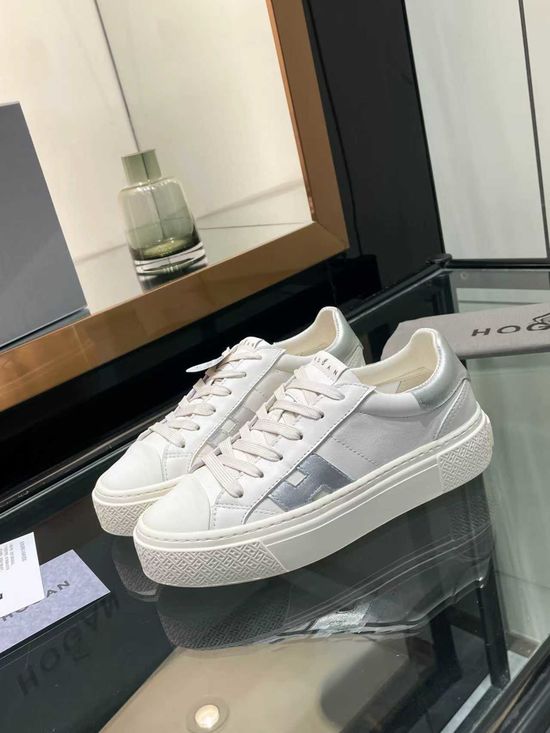 Hogan Vintage Suede Thick Sole Sneakers with Soft Cushioned Insole