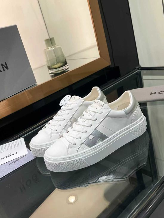 Hogan Vintage Suede Thick Sole Sneakers with Soft Cushioned Insole