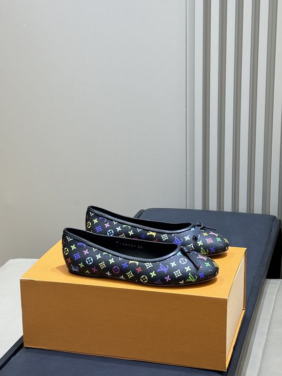 Louis Vuitton Printed Leather Mary Jane Shoes Artist Collaboration Design