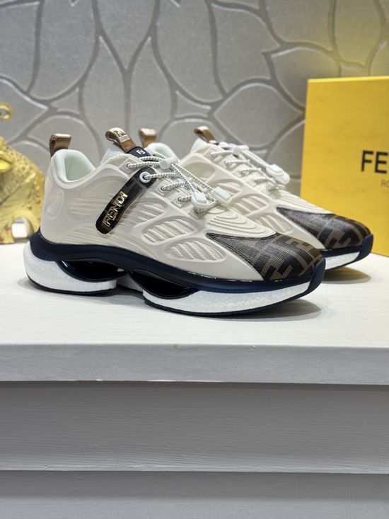 Fendi Stitching Leather Elevated Soft Sole Comfortable Casual Footwear