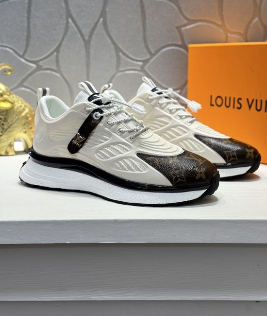 Louis Vuitton LV Genuine Leather Upper Non-slip Rubber Sole Comfortable Casual Shoes