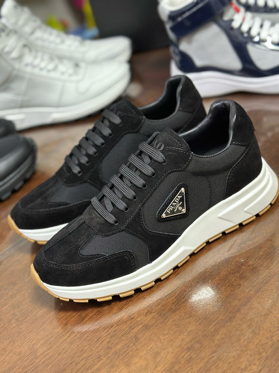 Prada Comfortable Casual Sneakers with Durable Non Slip Sole