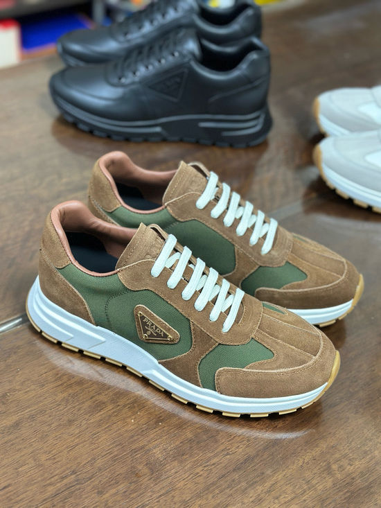 Prada Comfortable Casual Sneakers with Durable Non Slip Sole