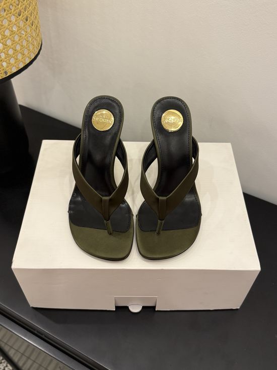 Yves Saint Laurent Chic High-Heeled Sandals with Metal Accents