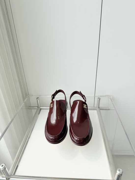 Chanel Premium Cowhide Mules Slippers Italian Leather Sole