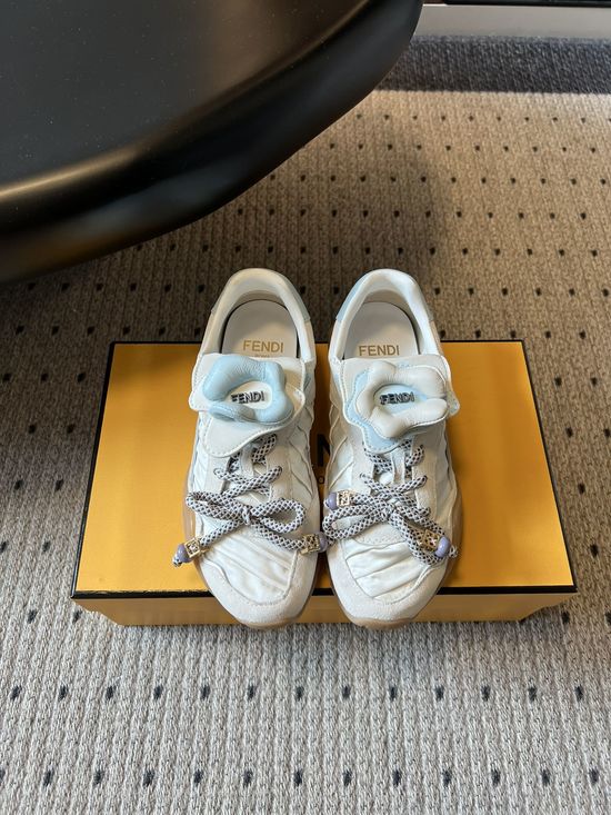 Fendi Floral Cover Trainers with Comfortable Thick Soles