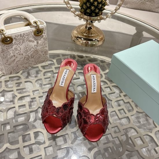 Aquazzura High Quality Pineapple Pattern High Heels