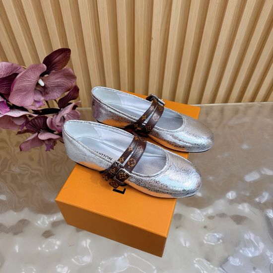 Louis Vuitton Mary Jane Low Heel Slippers Soft Rubber Sole Comfortable