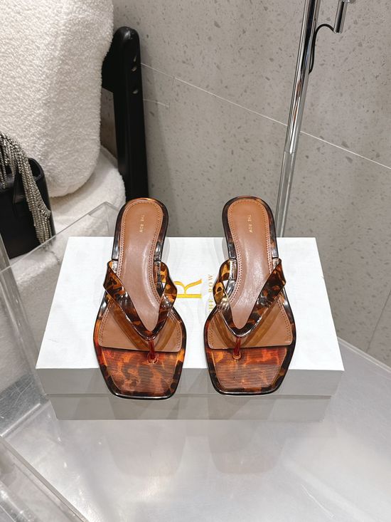 Hermes Clear Low Heel Thong Sandals Non Slip Daily Wear