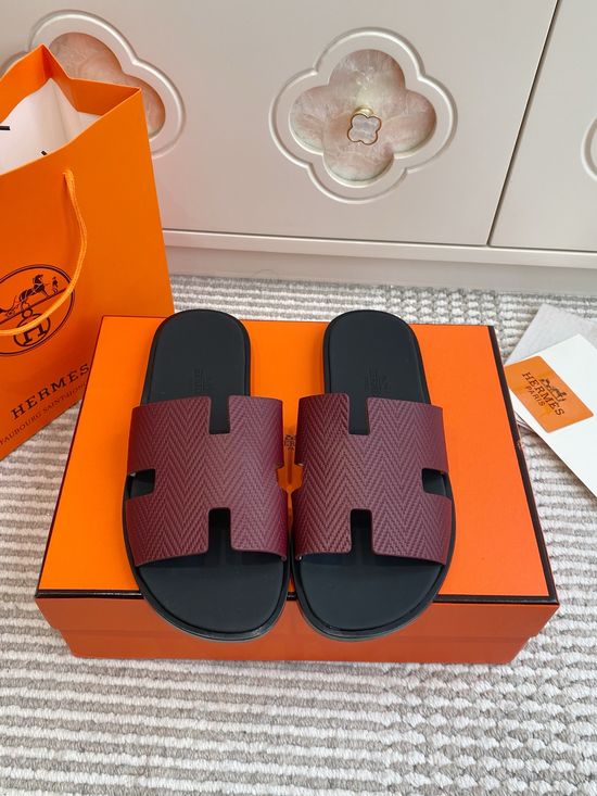 Hermes Classic Cut-out Flat Slides Breathable Comfortable Casual Shoes