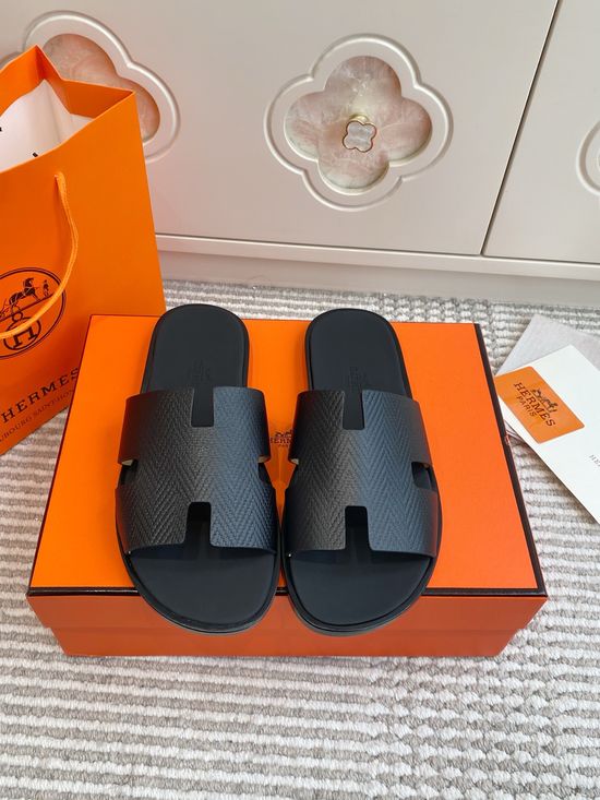 Hermes Classic Cut-out Flat Slides Breathable Comfortable Casual Shoes