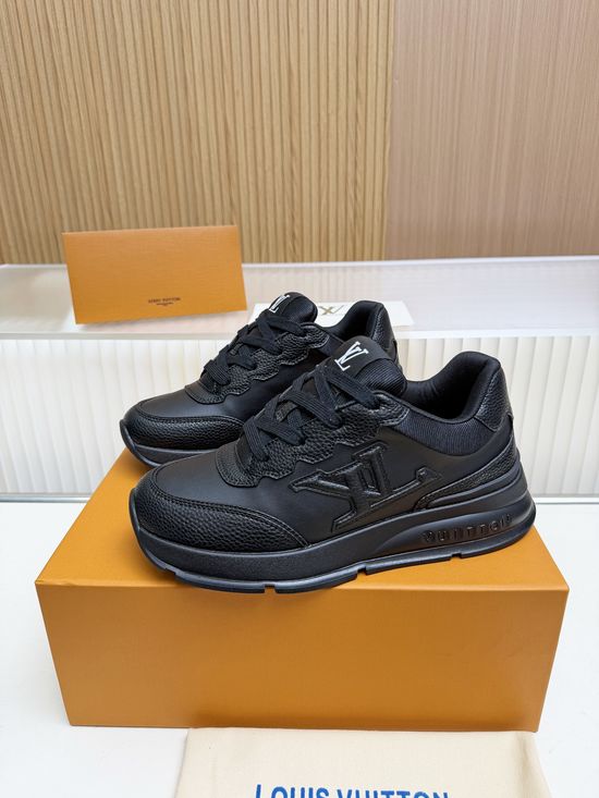 Louis Vuitton Premium Cowhide Casual Shoes with Comfort Latex Insole