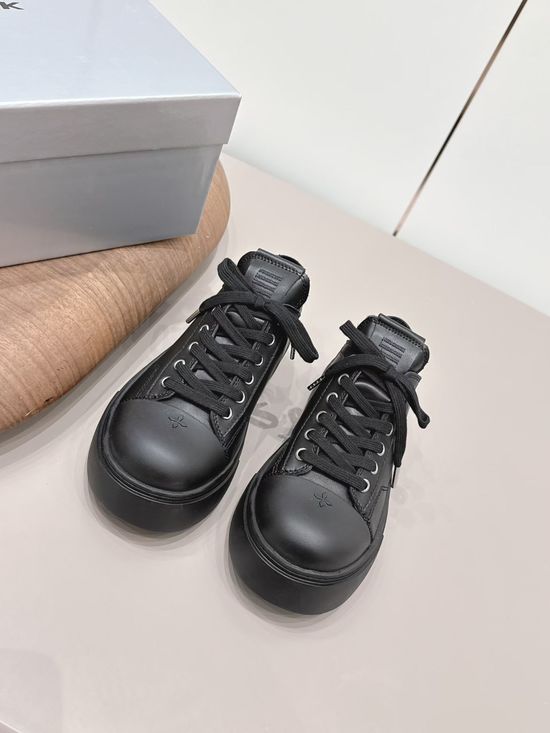 SMFK Minimalist Genuine Leather Casual Shoes with Thick Sole
