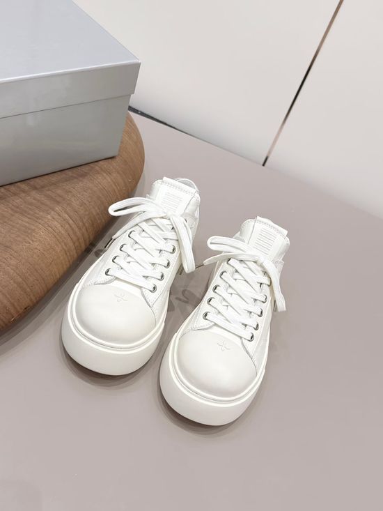 SMFK Minimalist Genuine Leather Casual Shoes with Thick Sole