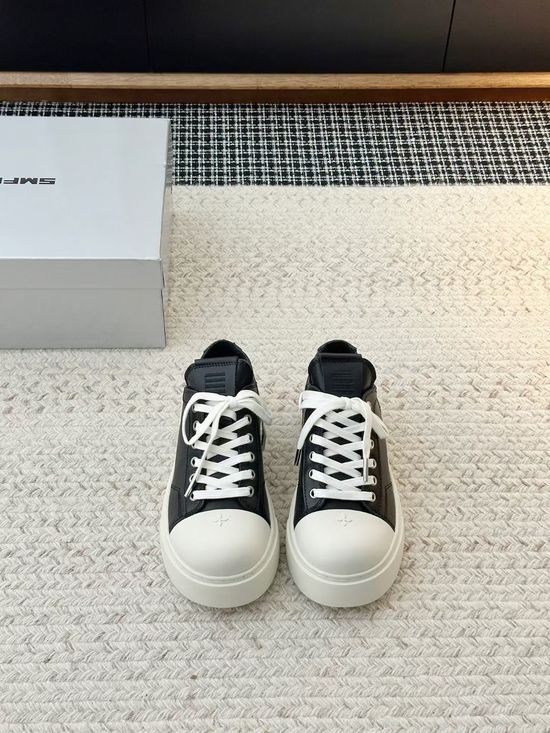 SMFK Minimalist Genuine Leather Casual Shoes with Thick Sole