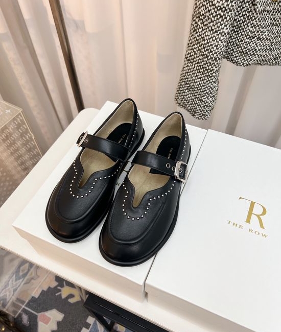 The Row Vintage Loafers with Handcrafted Metal Rivets