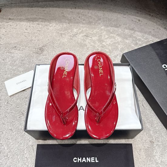 Chanel Genuine Leather Flip Flops Premium Soft Comfortable Sole