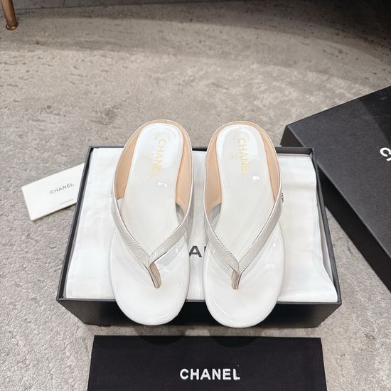 Chanel Genuine Leather Flip Flops Premium Soft Comfortable Sole