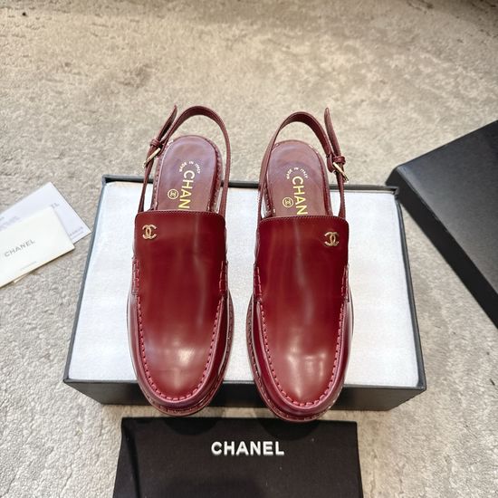 Chanel Rhinestone Buckle Suede Leather Loafers