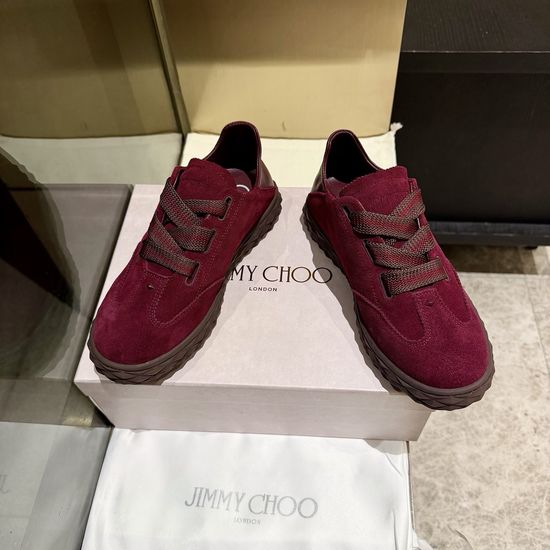 Jimmy Choo Classic White Sneakers Versatile Stylish Casual Footwear