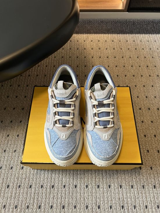 Fendi Vintage Chunky Sneakers with Color Block Design