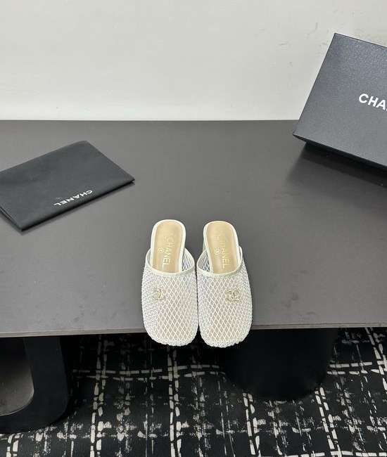 Chanel Satin Upper Leather Lined Casual Fashion Sandals