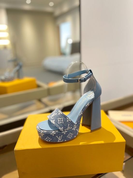 Louis Vuitton Elegant Platform Sandals Premium Upper Soft Lining Non-slip Sole