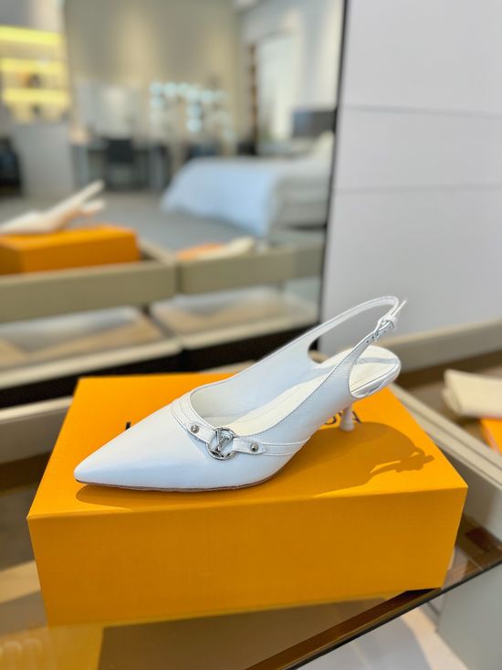 Louis Vuitton Denim Monogram Chunky Heel Casual Shoes