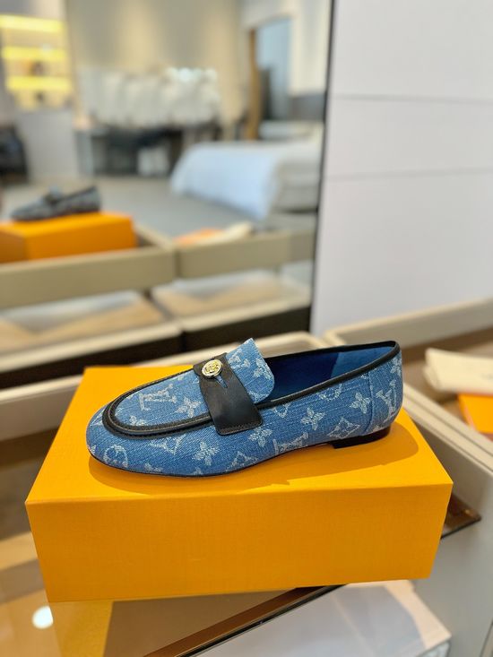 Louis Vuitton High Quality Denim Leather Upper Non-slip Comfortable Walking Shoes