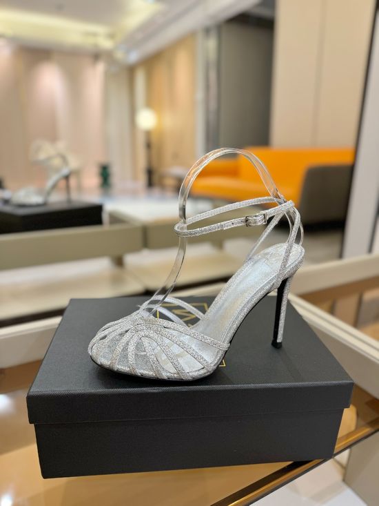 Alevi Milano Elegant Strap High Heel Sandals with Real Leather Sole
