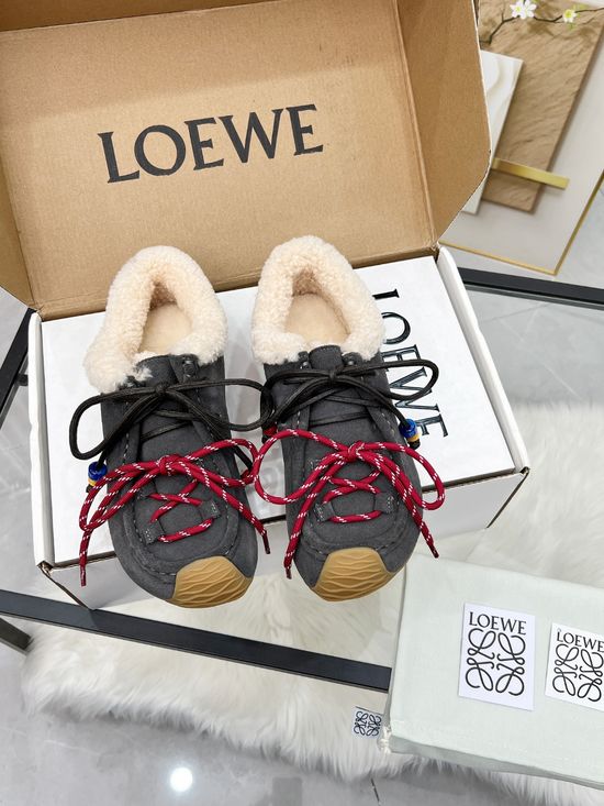 Loewe Retro Mixed Color Soft Sole Non Slip Casual Sneakers