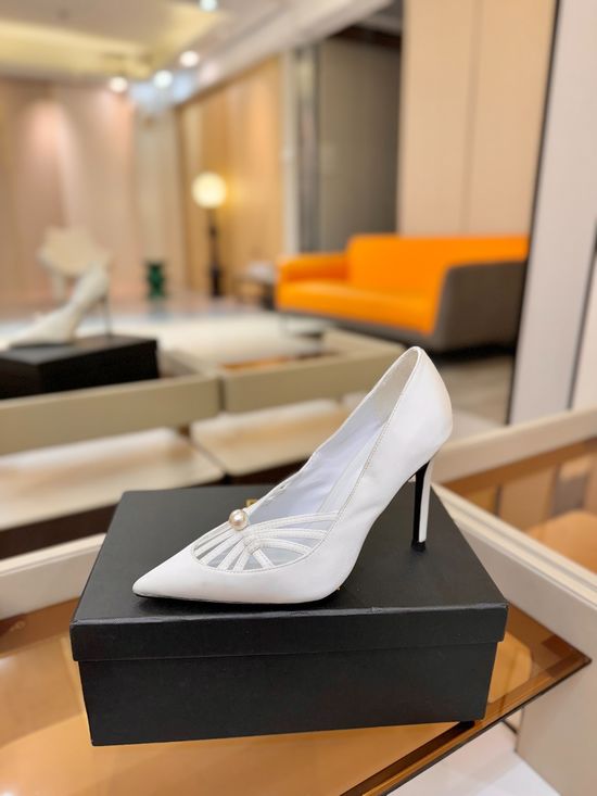 Alevi Milano Rhinestone Decorated Woven Cutout Stiletto Heel Dress Shoes
