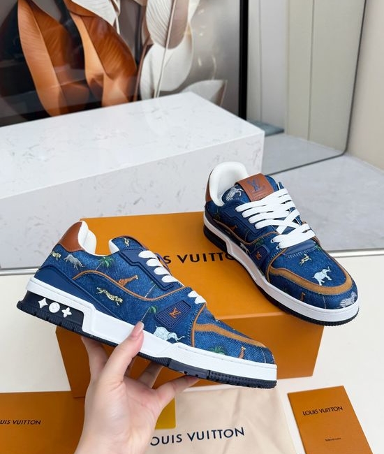 Louis Vuitton LV Vintage Leather Premium Comfortable Skate Sneakers