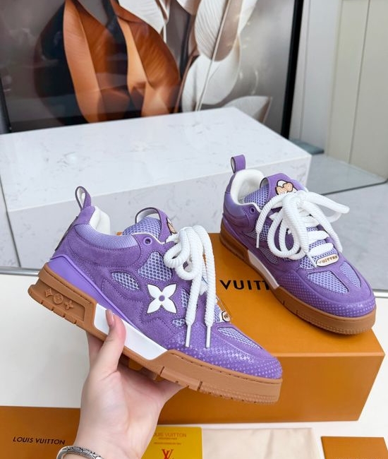 Louis Vuitton LV Suede Breathable Soft Non-slip Casual Sneakers