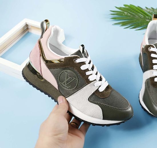 Louis Vuitton LV Genuine Leather Breathable Mesh Casual Comfort Sneakers