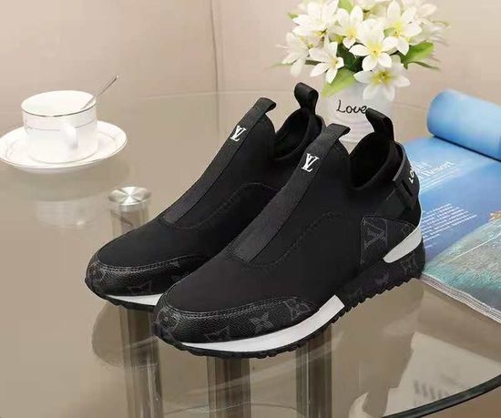 Louis Vuitton LV Stretchy Fabric Stitched Leather Comfortable Casual Sneakers