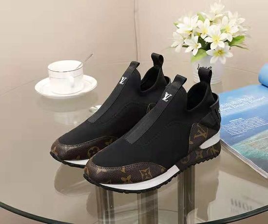 Louis Vuitton LV Stretchy Fabric Stitched Leather Comfortable Casual Sneakers