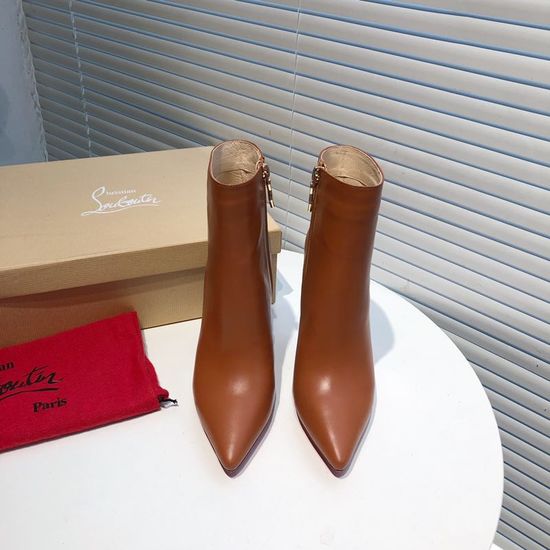 Christian Louboutine New Color Top Grain Leather Stiletto Dress Boots