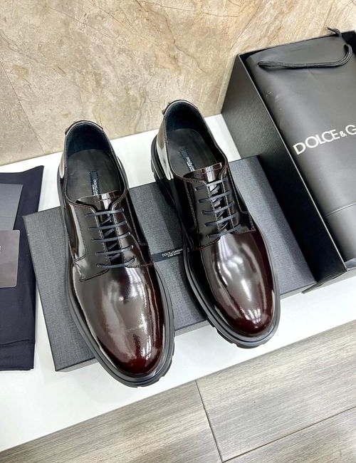 Dolce & Gabbana DG Monk Strap Buckle Leather Shoes