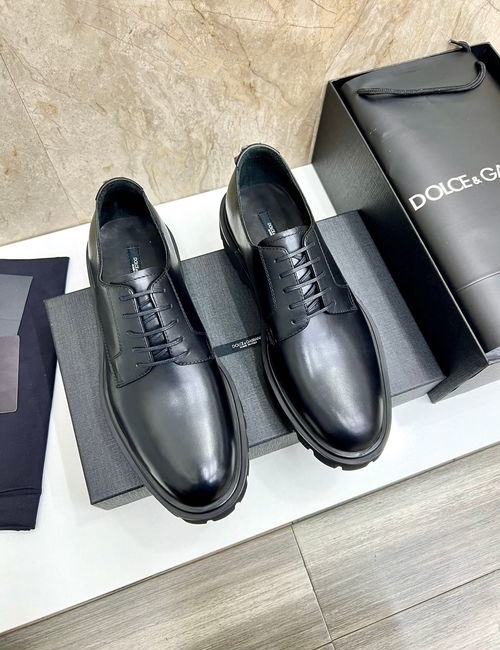 Dolce & Gabbana DG Monk Strap Buckle Leather Shoes